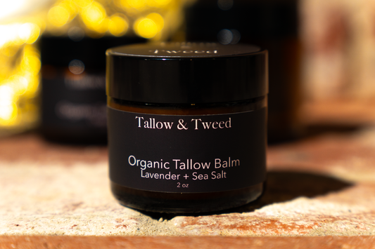 Organic Tallow Skin Balm | Lavender and Sea Salt Scent | 2 oz.